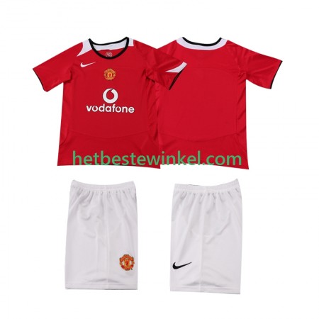 Manchester United 2006 Voetbalshirts Retro Kind Thuis 2005